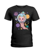 Space Axolotl Kawaii Ladies T-Shirt tile