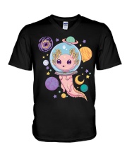 Space Axolotl Kawaii V-Neck T-Shirt tile
