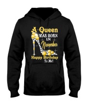 A Queen Was Born in November Happy Birthday To Me high heel Hooded Sweatshirt tile