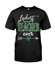 Luckiest Teacher Irish Paddy Classic T-Shirt front
