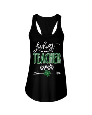 Luckiest Teacher Irish Paddy Ladies Flowy Tank tile