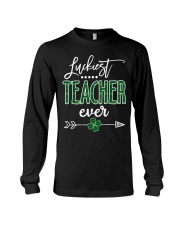 Luckiest Teacher Irish Paddy Long Sleeve Tee tile