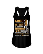 Kings are Born In October Ladies Flowy Tank tile