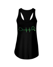 Irish Nurse Heartbeat Stethoscope Ladies Flowy Tank tile