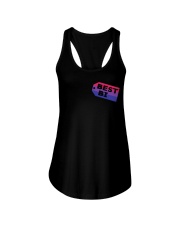 LGBT Bi Striped Best Bi Ladies Flowy Tank tile