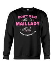 Funny Mail Carrier Mail Lady Crewneck Sweatshirt tile
