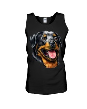 Face Portrait Watercolor Painting Rott Unisex Tank tile