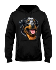 Face Portrait Watercolor Painting Rott Hooded Sweatshirt tile