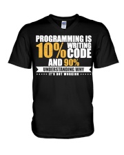 Funny Programming Quote V-Neck T-Shirt tile