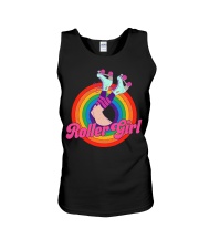 Roller Girl Skater Unisex Tank tile