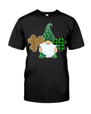 Gnome Holding Heart Shamrock Classic T-Shirt front