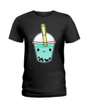 Bubble Tea Green Tea Lover Ladies T-Shirt tile