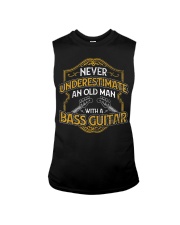 Mens Never Underestimate An Old Man With A Bass Guitar T-Shirt Sleeveless Tee tile