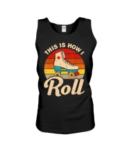 Cool Roller Skate Unisex Tank tile