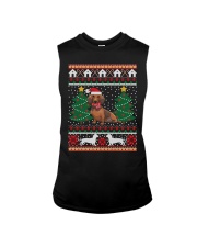 Dachshund Ugly Christmas Sleeveless Tee tile