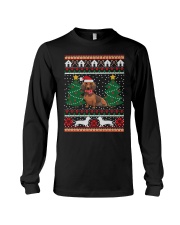 Dachshund Ugly Christmas Long Sleeve Tee tile