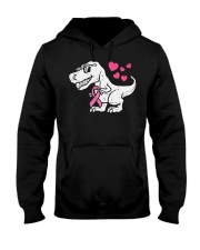 Pink Ribbon T-Rex Hooded Sweatshirt tile