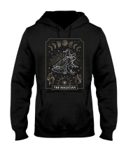 Frog Wizard Hat Moon Dark Hooded Sweatshirt tile