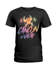Monkey Cancun Party Trip Ladies T-Shirt tile