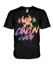 Monkey Cancun Party Trip V-Neck T-Shirt tile