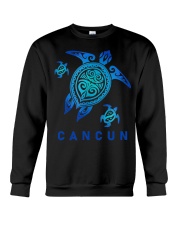 Sea Blue Tribal Turtle Crewneck Sweatshirt tile