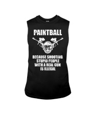 Paintball Because Shooting Is Illegal Sleeveless Tee tile