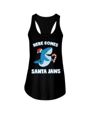 Here Comes Santa Jaws Ladies Flowy Tank tile