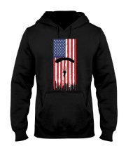 Parachutist American Flag Hooded Sweatshirt tile