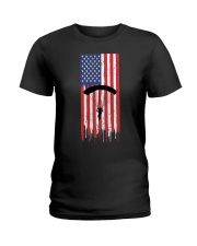 Parachutist American Flag Ladies T-Shirt tile