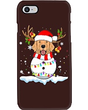 Golden Retriever Snowman Christmas Light Dog Phone Case tile