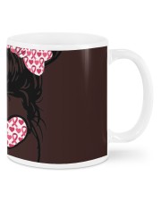 Messy bun glasses wear pink Mugs tile