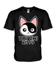 Tai Chi Kitty V-Neck T-Shirt tile