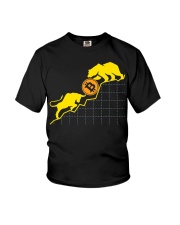 Bitcoin Bull vs Bear Youth T-Shirt tile