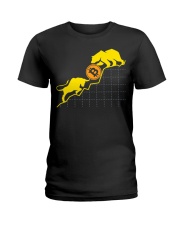 Bitcoin Bull vs Bear Ladies T-Shirt tile