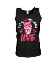 Just a Girl Who Loves Anime and KPop Unisex Tank tile