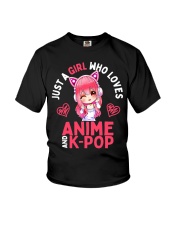 Just a Girl Who Loves Anime and KPop Youth T-Shirt tile
