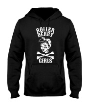 Roller Derby Girls Pinup Flat Hooded Sweatshirt tile