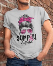 Support Squad Messy Bun Pink Warrior Classic T-Shirt apparel-classic-tshirt-lifestyle-26