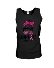 Support Squad Messy Bun Pink Warrior Unisex Tank tile