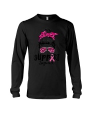 Support Squad Messy Bun Pink Warrior Long Sleeve Tee tile