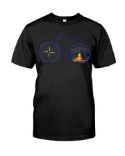 Retro Bicycle with Compass Classic T-Shirt tile