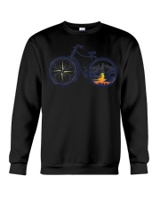 Retro Bicycle with Compass Crewneck Sweatshirt tile
