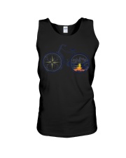 Retro Bicycle with Compass Unisex Tank tile