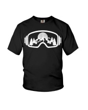 Ski Snowboard Shirt Goggles Skiing Snow Mountain Winter Gift T-Shirt Youth T-Shirt tile