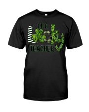 Shamrock One Lucky Teacher St. Patrick's Day Classic T-Shirt front