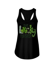 Shamrock One Lucky Teacher St. Patrick's Day Ladies Flowy Tank tile