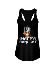 Happy Hanucat Ladies Flowy Tank tile