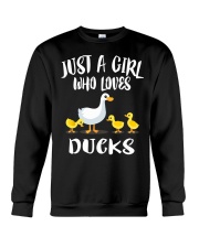 Just A Girl Who Loves Ducks Duck Owner Lover Crewneck Sweatshirt tile