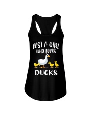Just A Girl Who Loves Ducks Duck Owner Lover Ladies Flowy Tank tile