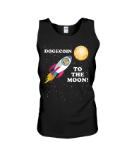 Dogecoin Astronaut To the Moon Unisex Tank tile